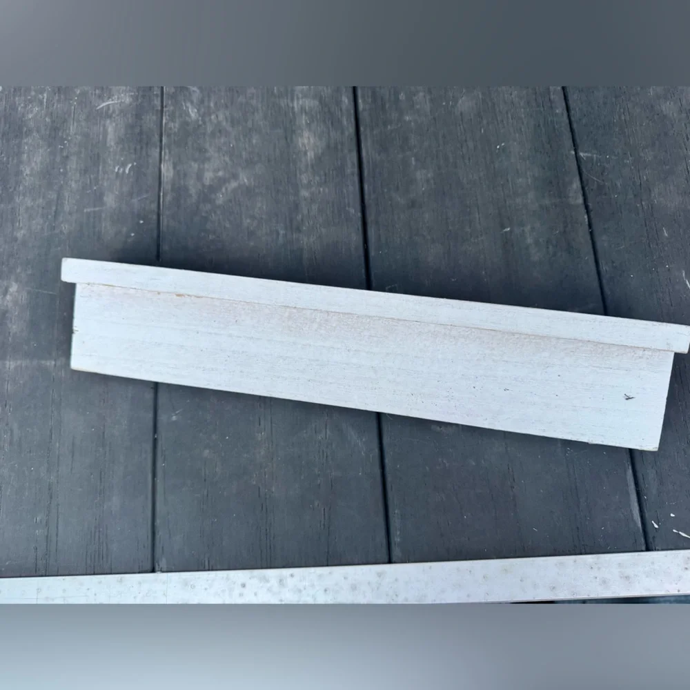 White Wall Small Shelf with Hooks